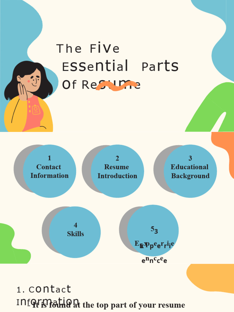 The Five Essential Parts of A Resume - 1706431653