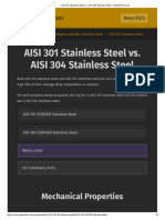 AISI 301 Stainless Steel vs. AISI 304 Stainless Steel