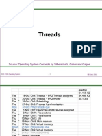 Threads: Source: Operating System Concepts by Silberschatz, Galvin and Gagne