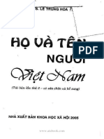 Atabook Ho Va Ten Nguoi Viet - Nam Le Trung Hoa