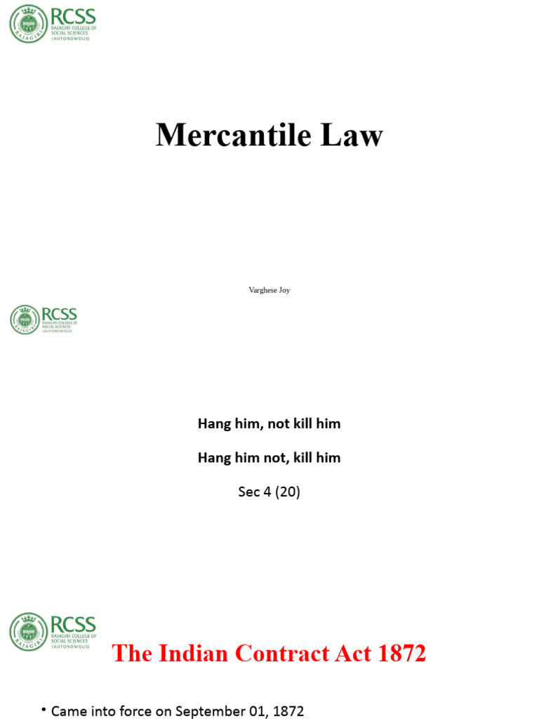 Essentials of Indian Contract Law | PDF | Offer And Acceptance ...