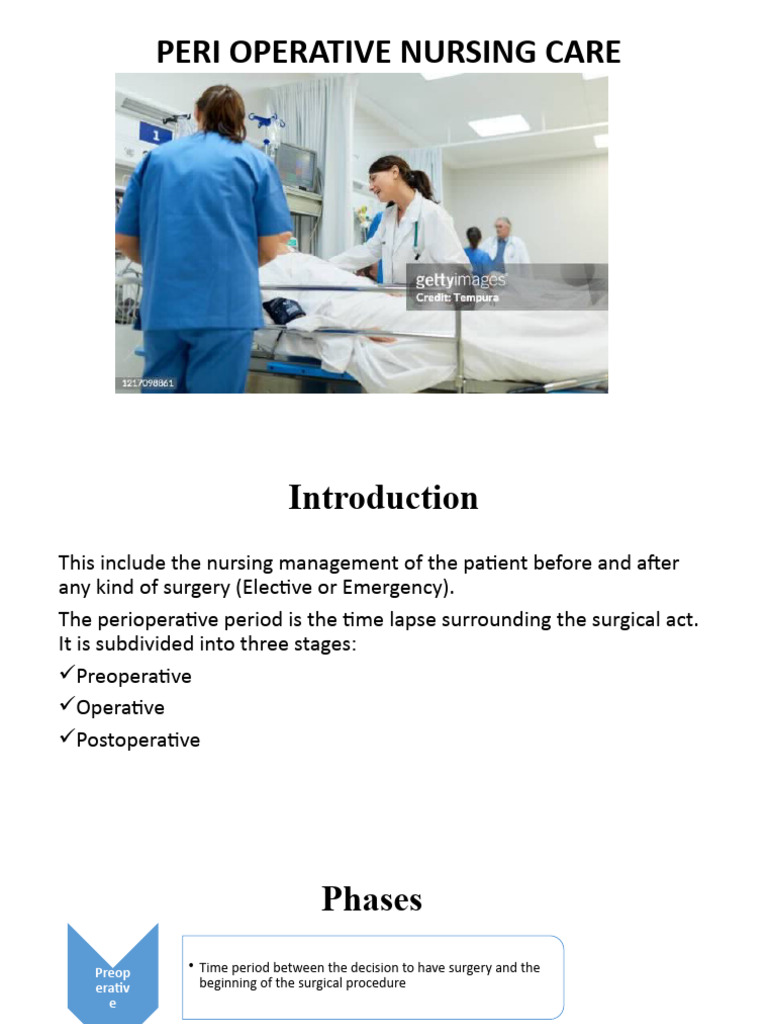 Peri Operative Nursing Management | PDF | Surgery | Anesthesia