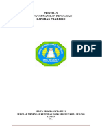 Format Penulisan Laporan Prakerin