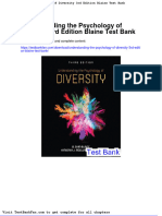 Understanding The Psychology of Diversity 3rd Edition Blaine Test Bank