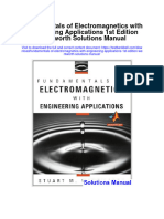Fundamentals of Electromagnetics With Engineering Applications 1st Edition Wentworth Solutions Manual
