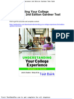 Understanding Your College Experience 2nd Edition Gardner Test Bank