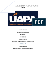 TAREA 2, Seminario de Actualización para Negocios, BRAIAN VICENTE SANTOS ID 100013232 PDF