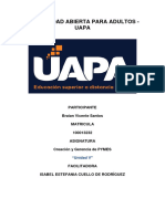 Tarea 5, Creación y Gerencia de PYMES, BRAIAN VICENTE SANTOS ID 100013232 PDF