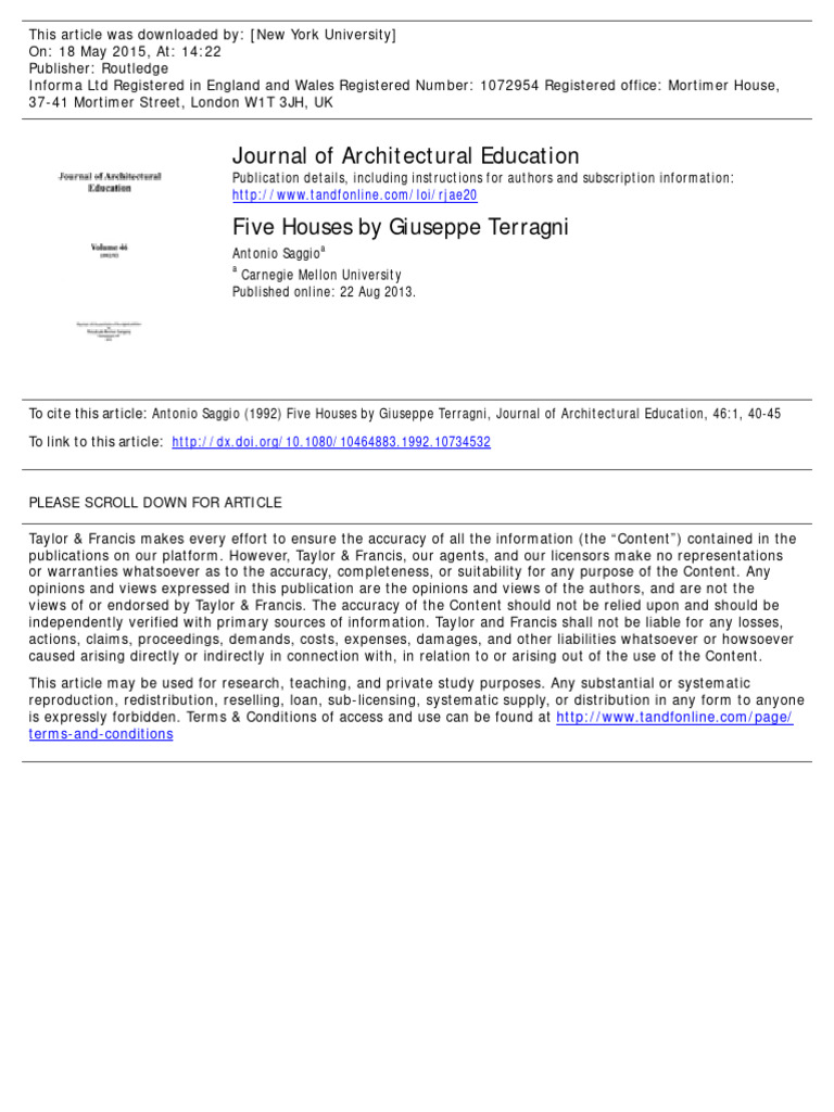 Giuseppe Terragni opera completa 1925-43 Giuseppe Terragni opera