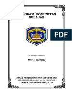 Program, Jurnal Dan SK Komunitas Belajar