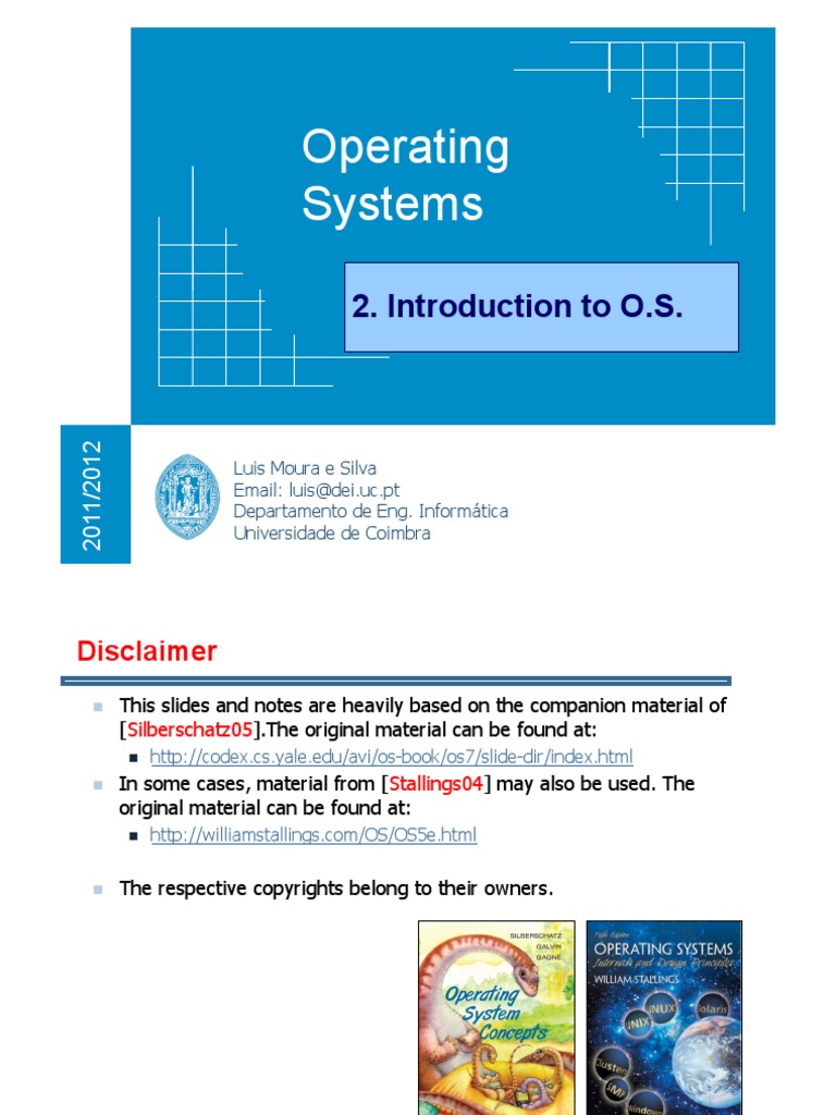 Slides 2 Operating Systems | PDF | Kernel (Operating System ...