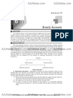 BCom Financial Accounting Study Material Notes Branch Accounts PDF