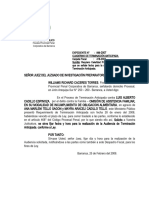 Juzgado Inv. Prep. Solicita Se Señale Fecha para Aud - Terminacion Anticipada y Reitera