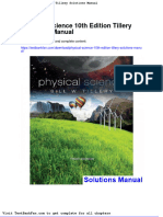 Physical Science 10th Edition Tillery Solutions Manual PDF