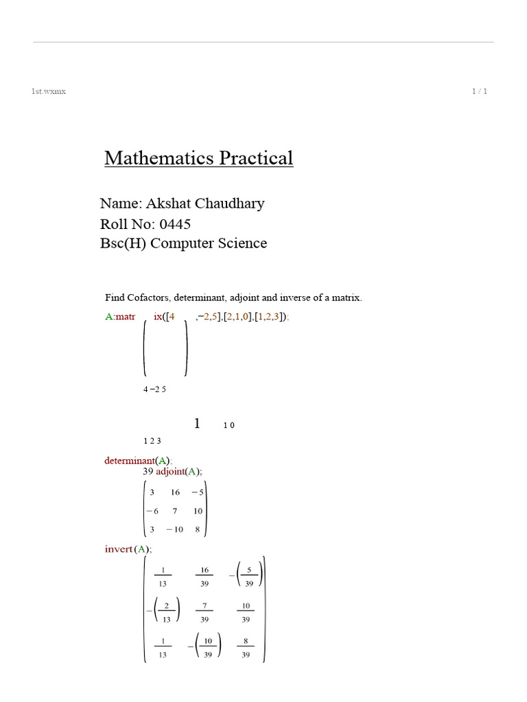 Akshat chaudhary 0445 download free pdf matrix mathematics