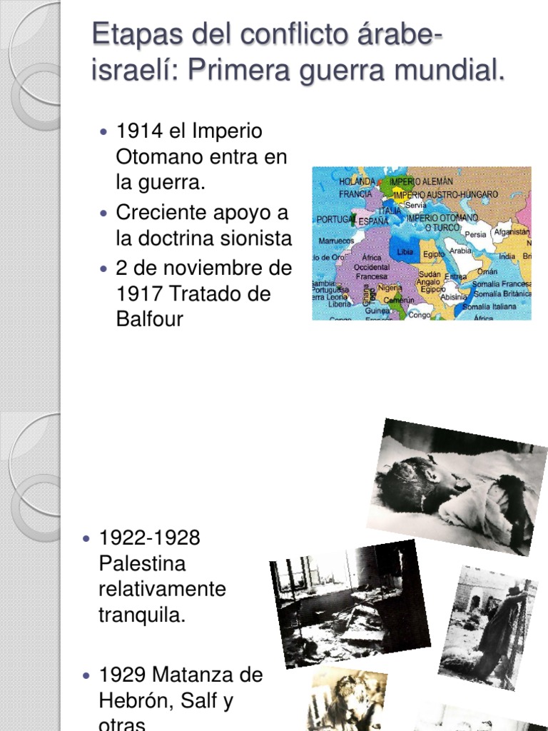 Etapas del conflicto árabeisraelí