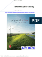 Physical Science 11th Edition Tillery Test Bank