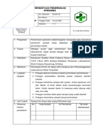 SOP Penerimaan Spesimen