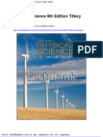 Physical Science 9th Edition Tillery Test Bank