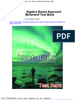 Physics An Algebra Based Approach 1st Edition Mcfarland Test Bank