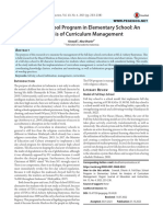 Full-Days School Program in Elementary School: An Analysis of Curriculum Management