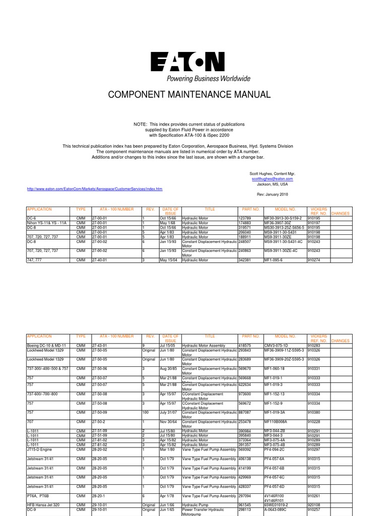 CMM Eaton Jet Aircraft Aircraft