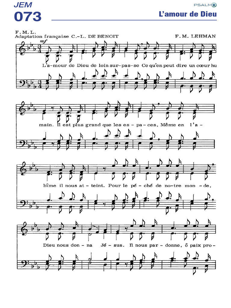 Jem 73 L Amour De Dieu Pdf