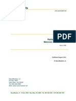 Executive Summary, Radiation Detection Materials Report