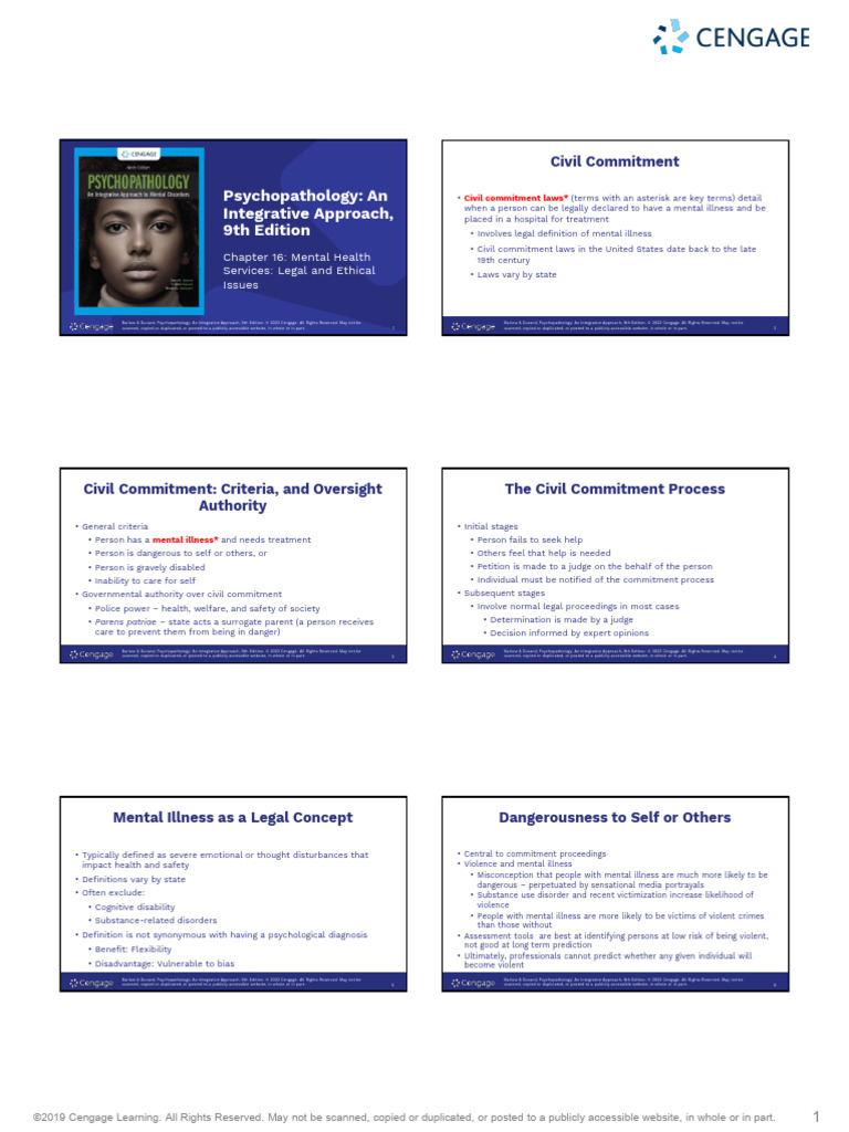 Chapter 14 - Mental Health Services | PDF | Insanity Defense | Mental ...