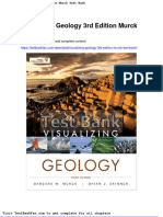 Visualizing Geology 3rd Edition Murck Test Bank