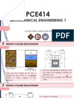 Pce414 Geotechnical Engineering 1 Topic 2 Weight and Volume Relationship