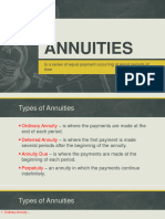 Annuities: Is A Series of Equal Payment Occurring at Equal Periods of Time