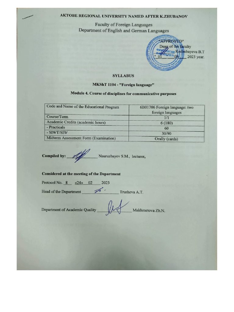 MKSHT 1104 Foreign Language | PDF | Language Arts & Discipline