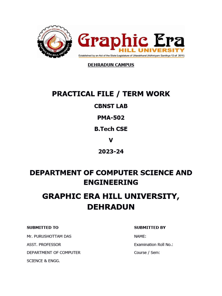 CBNST Lab Practical Report 2023-24 | PDF | Equations | Interpolation