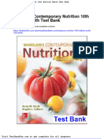 Wardlaws Contemporary Nutrition 10th Edition Smith Test Bank