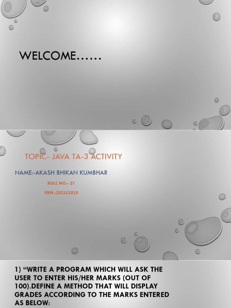 JAVA PPT - Akash | PDF | Teaching Methods & Materials | Technology ...