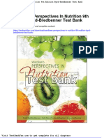 Wardlaws Perspectives in Nutrition 9th Edition Byrd Bredbenner Test Bank