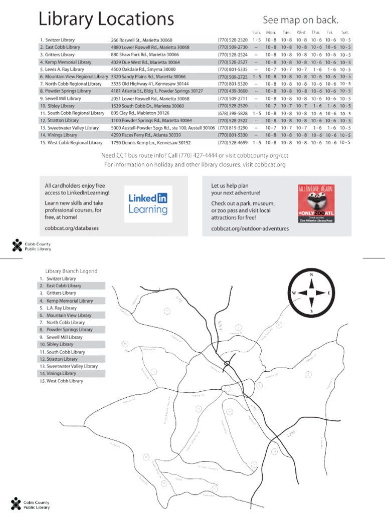Library Locations Map 090723 | PDF