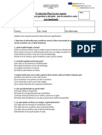 EVALUACION  AGOSTO HISTORIA DE UNA GAVIOTA Y EL GATO QUE LE ENSEÑO A VOLAR