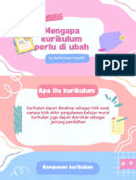 Mengapa Kurikulum Perlu Di Ubah