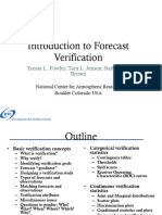 Introduction To Forecast Verification - Fowler, Jenson and Brown