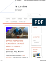 Capteur Température Humidité WiFi Sur Pile À Moins de 10 Euros - Hardware - Faire Soi-Même