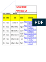 SA1 Exam Paper Solution - Live Classes Schedule 08.11.2023