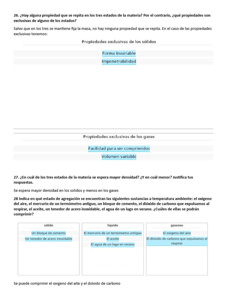 Propiedades y Comportamiento de Materia | PDF
