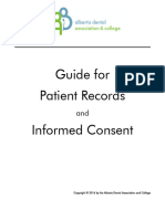 Guide For Patient Records and Informed Consent