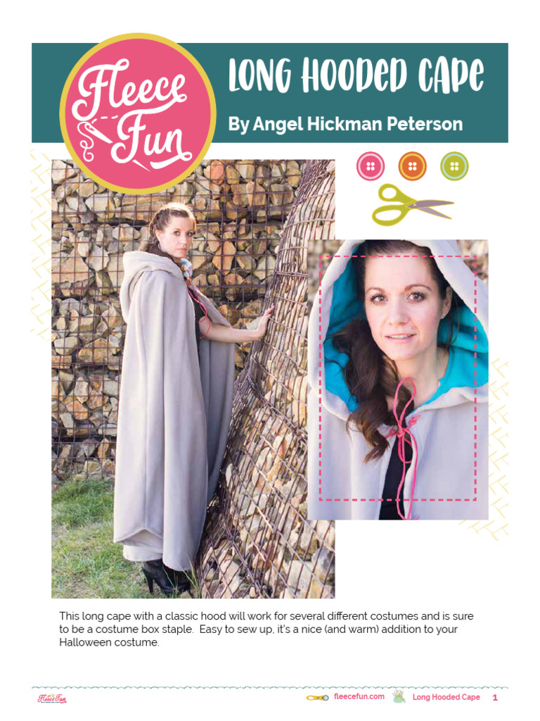 Long Hooded CloakPattern PDF
