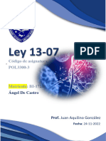 Análisis de La Ley 13-07, Que Establece El Tribunal Superior Administrativo.