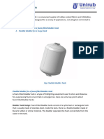 Bladder Tank Technical Data Sheet