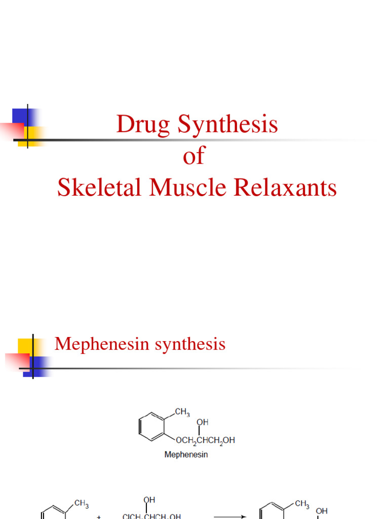 Drug Synthesis of Skeletal Muscle Relaxants 11 PDF