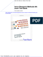 Political Science Research Methods 8th Edition Johnson Test Bank